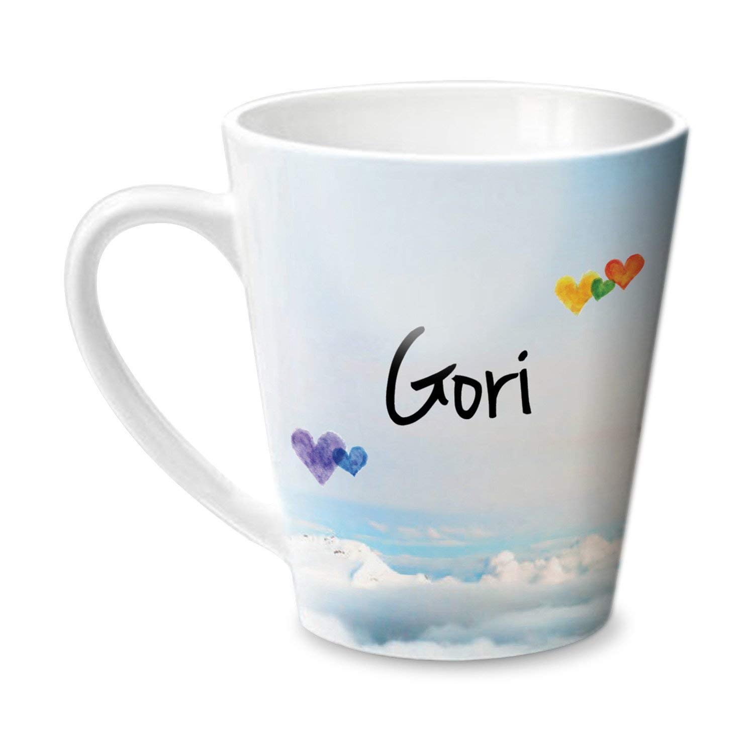 Hot Muggs® Simply Love You Gori Conical Personalised Name Ceramic, 315ml, 1 Unit