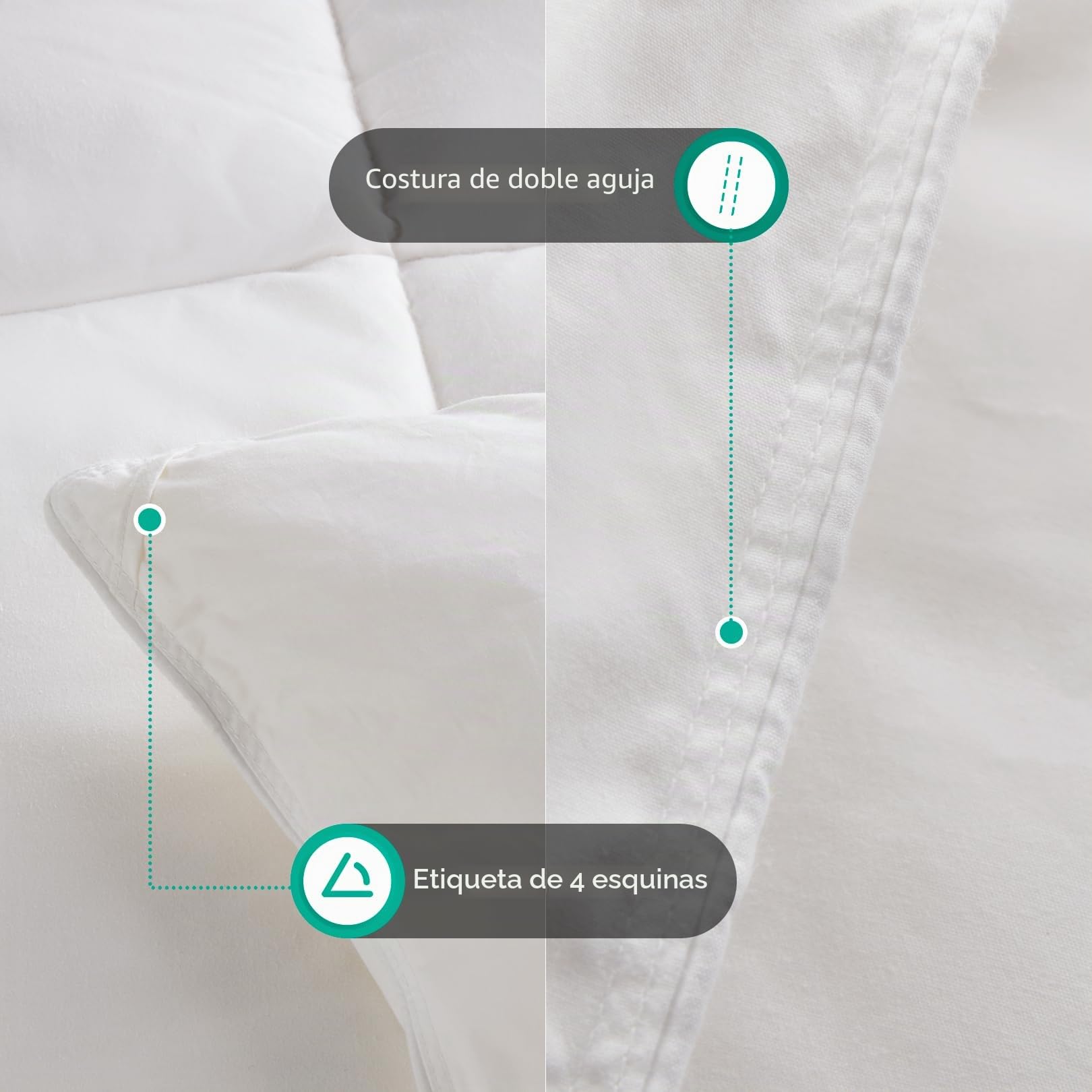 APSMILE Edredón de 70% Plumas y 30% Plumón para Cama 90, Edredón Relleno Nórdico Verano 300gr/㎡, Mezcla de Algodón Egipcio, Muy Suave y Cómodo, Certificado Oeko-Tex y RDS(Blanco, 155x220cm)