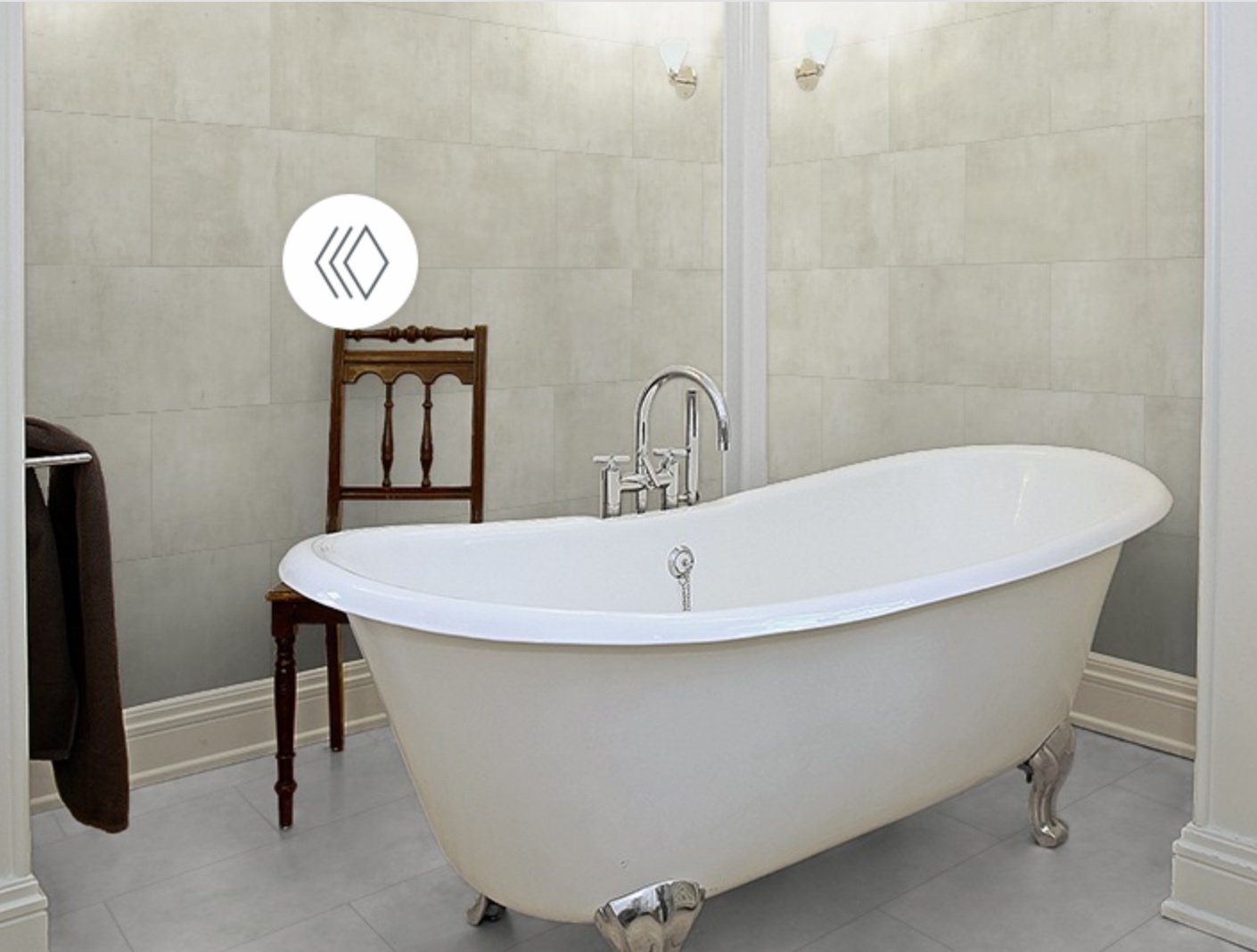 Classen Ceramin VARIO Fliese Kalkputz beige - Format 30/60-4-seitige Mikrofuge - Die echte Alternative zu Naturstein und Fliese - Paket a 3,4m²