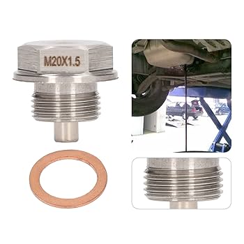 Amazon.co.jp: 2 個磁気オイルドレンプラグ M20x1.5mm