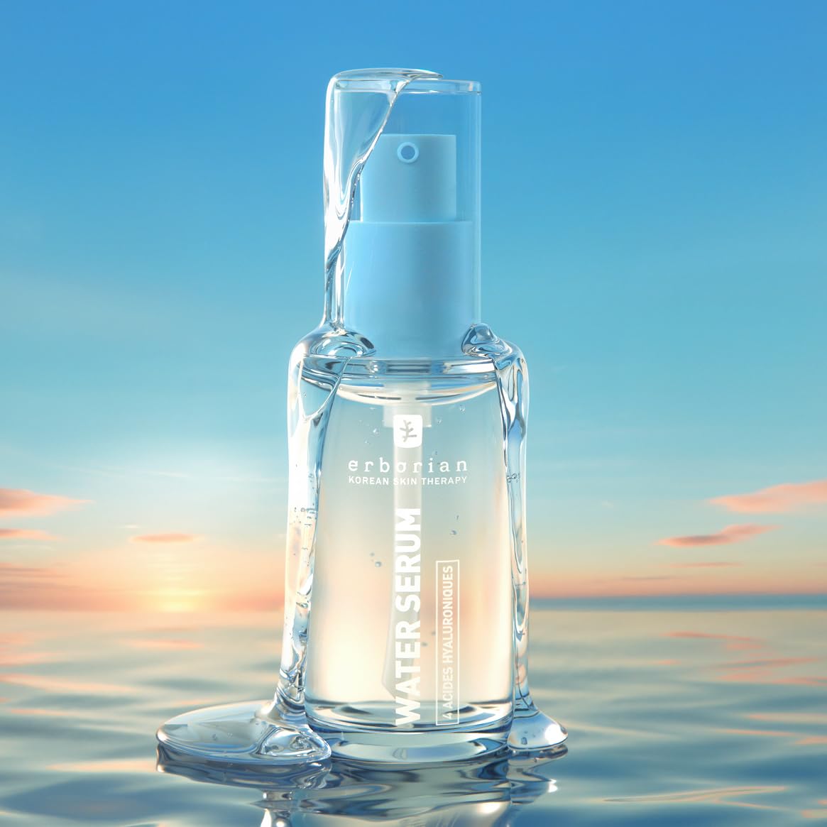 ERBORIAN Serum nawilżające 30 ml + krem nawilżający matujący 50 ml | Duo nawilżające, kwas hialuronowy i cynkowy | nawilża, matuje i redukuje pory