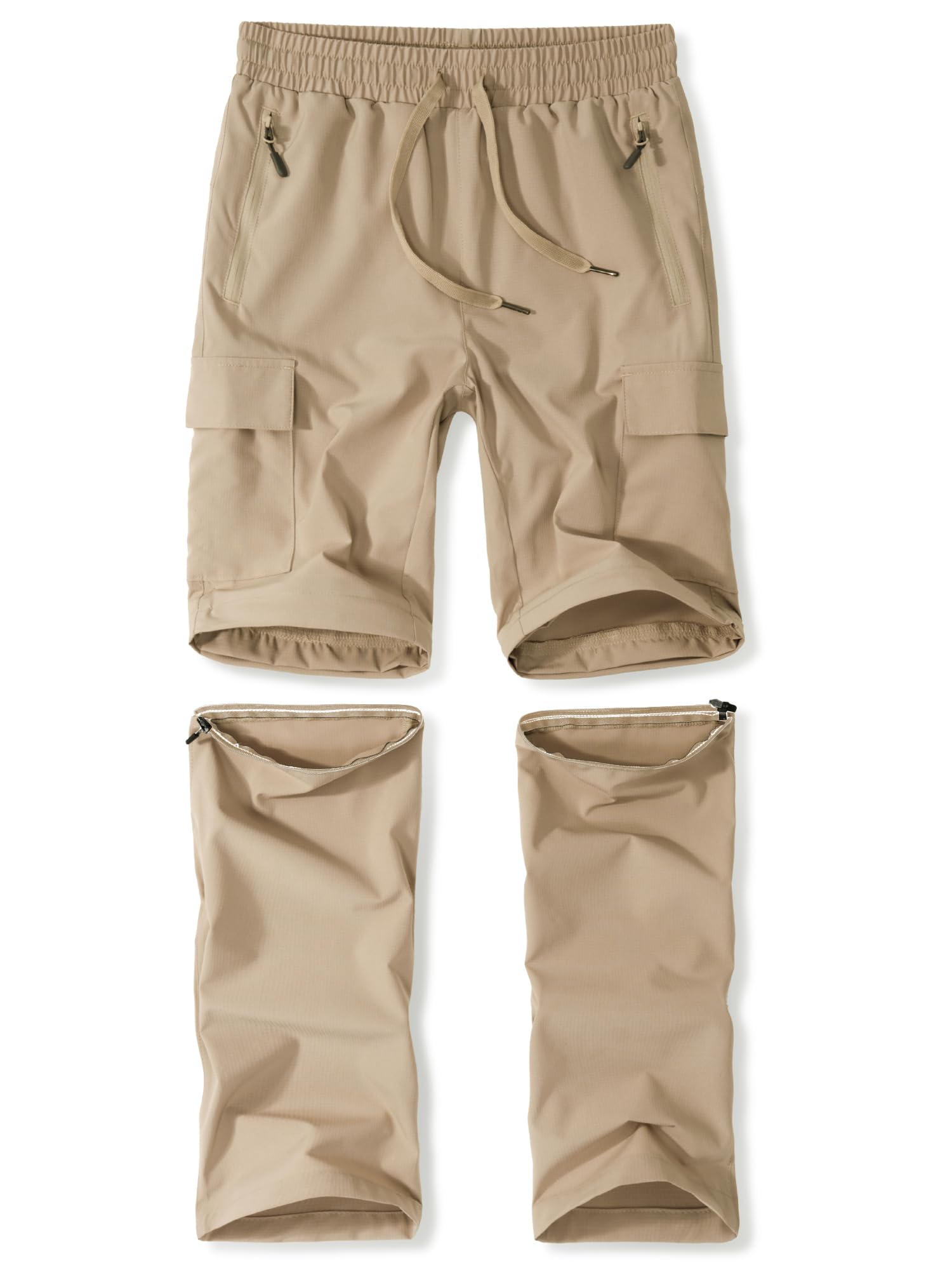 Zoofly Kinder Wanderhose Unisex Jugend 2-in-1 Zip Off Outdoorhose Trekkinghose für den Sommer Wasserdicht Leicht Schnelltrocknend