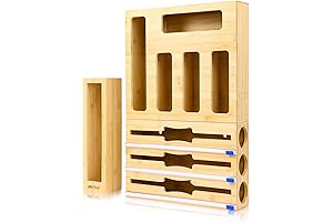 9-in-1 Organizer for Kitchen Drawers: Keep Plastic Wrap, Foil & Bags Under Control