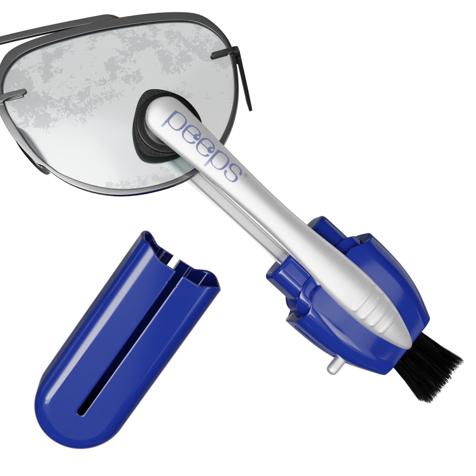 Peeps Lens Cleaner, Glasses Cleaning Tool, Injected Blue, 1 Count