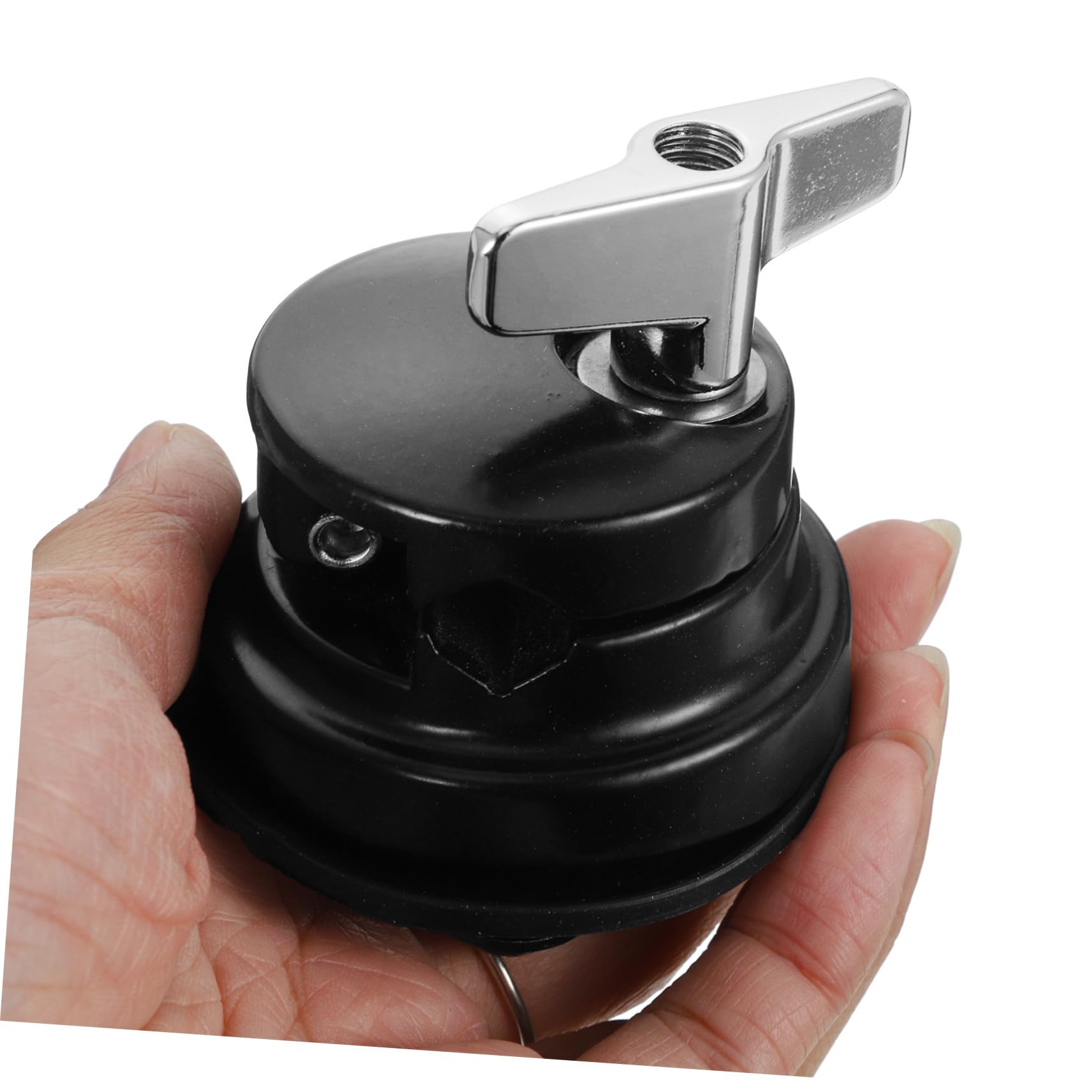 iplusmile Soporte de Montaje para Base Pata de Tom Negro de Hierro Niquelado Función de Ajuste para Kit de Batería en Escenario o Estudio