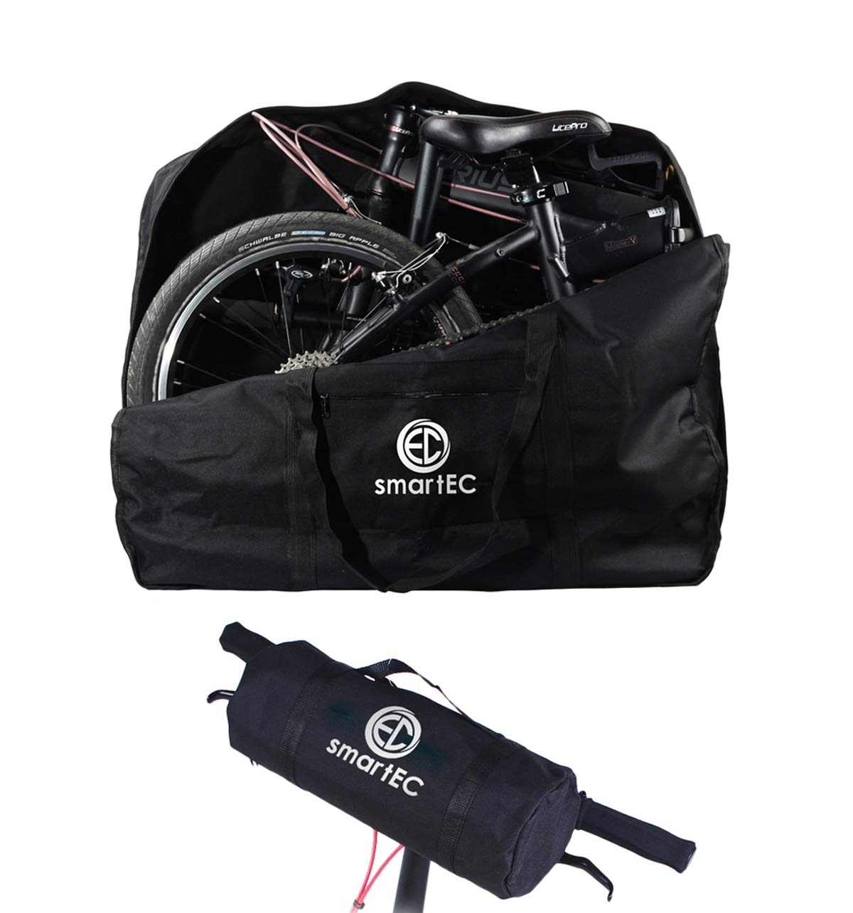 Tragetasche für 20 Zoll Falt-Räder, Klapprad, E-Bike, Sport Tasche, Transporttasche, handlich, langlebig, stabil, als Picknickunterlage einsetzbar