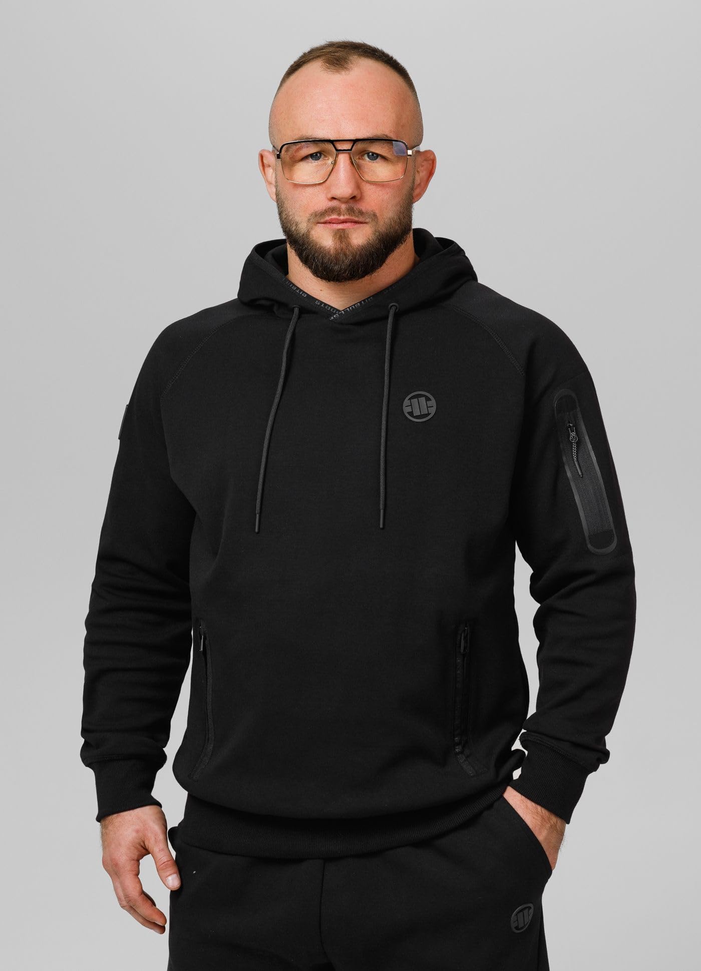 Pitbull Męska bluza z kapturem Pit Bull West Coast Bermudy Hoodie