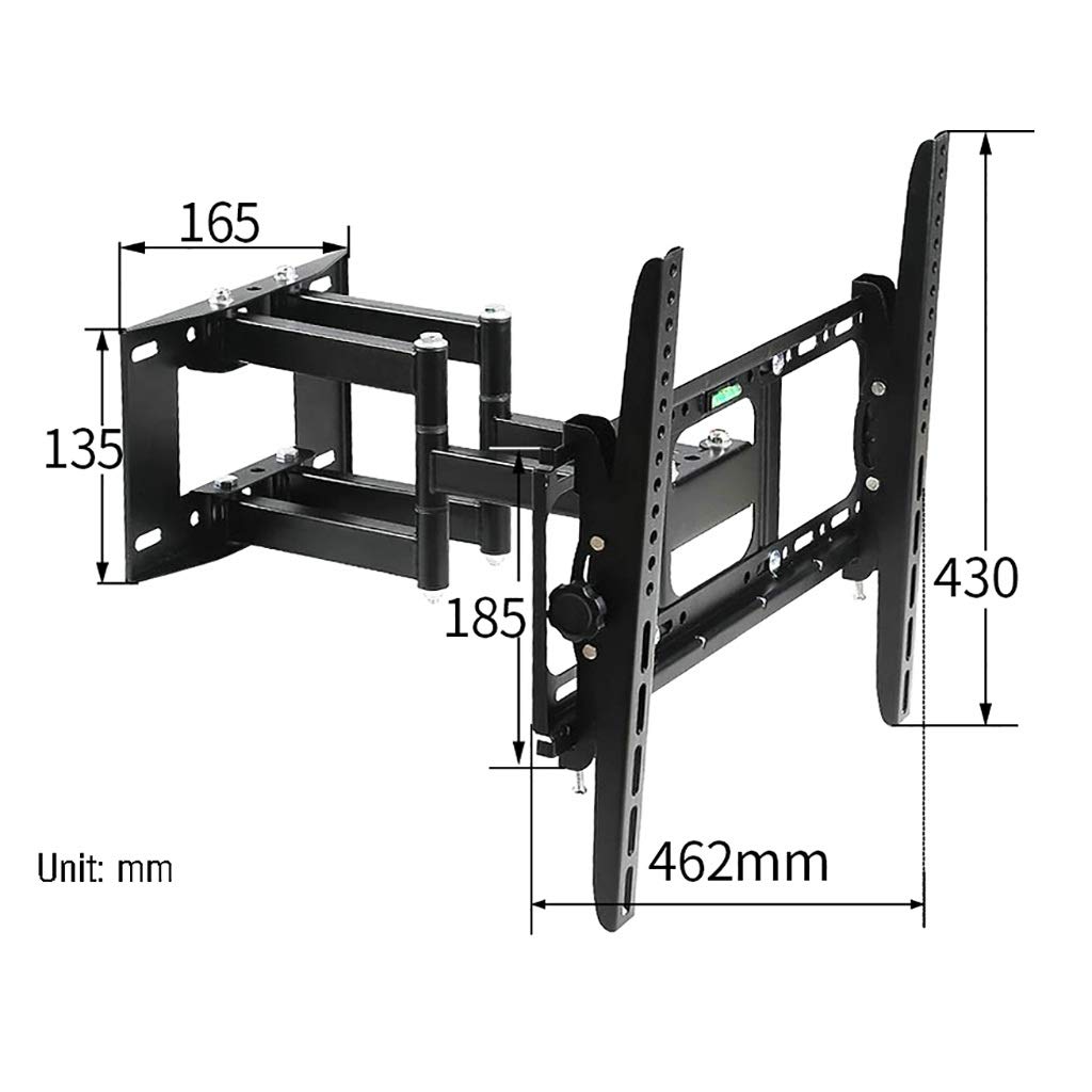 Soporte de TV con brazos articulados giratorios para televisores planos, compatible con televisores de 32 a 70 pulgadas, soporta hasta 50 kg