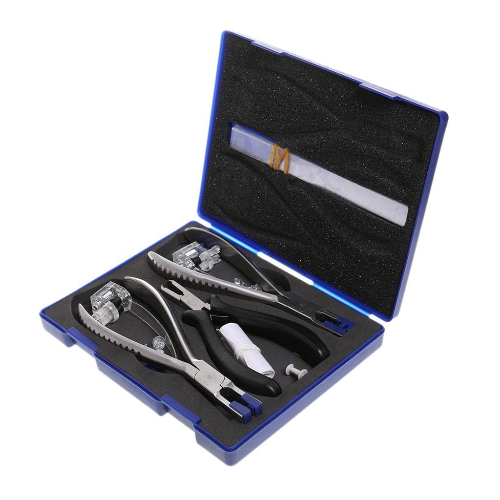 barenx Professionelles Brillen-Reparaturzangen-Set, Brillenrahmen-Einstellwerkzeuge und Nasenpolster, Werkzeug-Set Zange