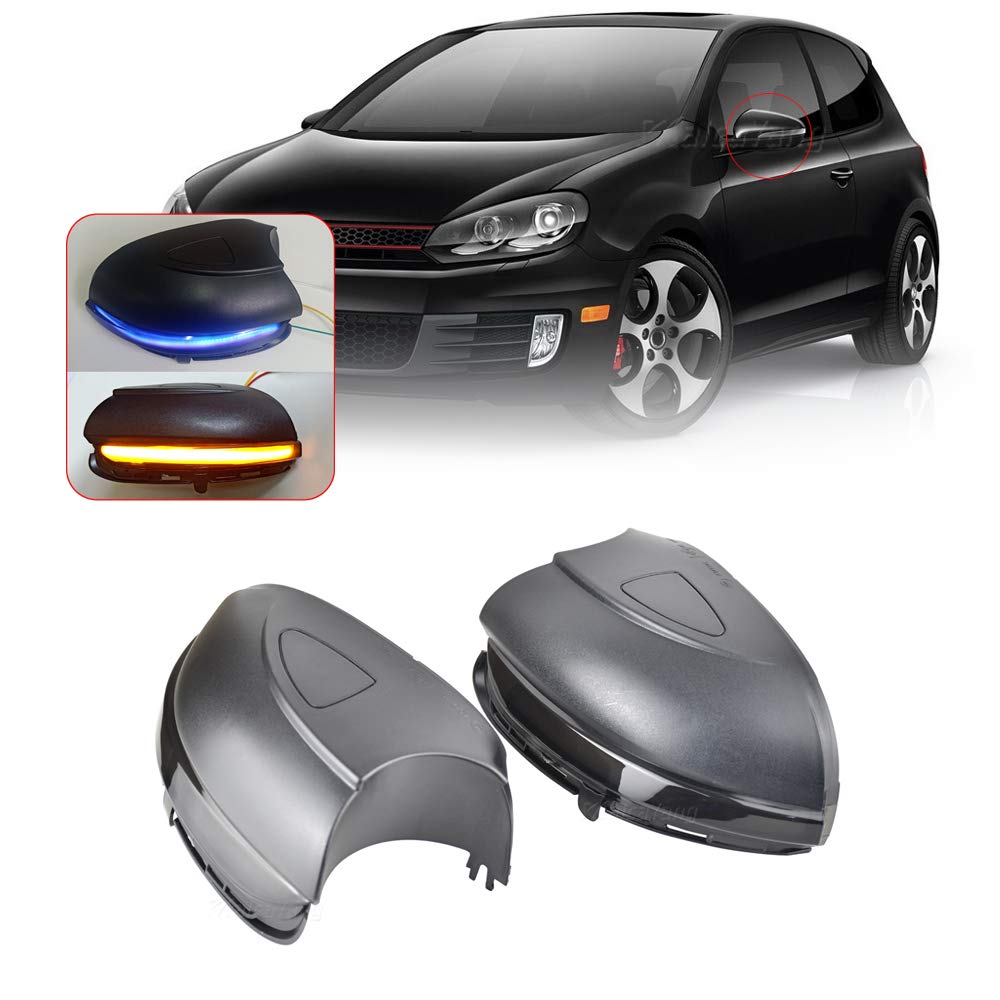 Indicatori di direzione Dinamici giallo blu LED indicatore per Golf 6 MK6 Touran 1T 1T3