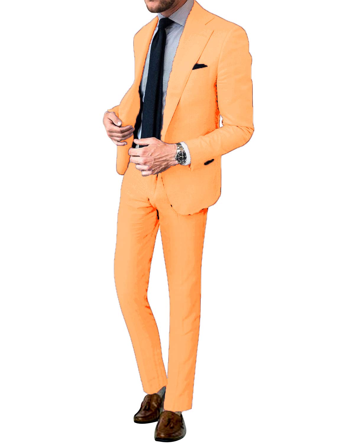 Men's 2 Pieces Tuxedos Notch Lapel Suit(Jacket + Pants)