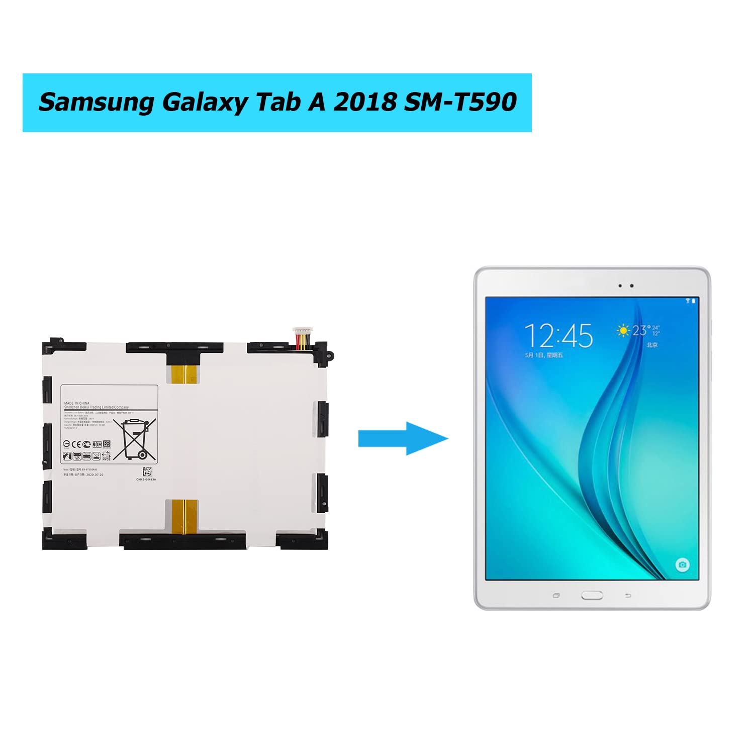 Akumulator EB-BT550ABE do Samsung Galaxy Tab A 9.7 SM-T550 T555C SM-P550 P555 z zestawem narzędzi