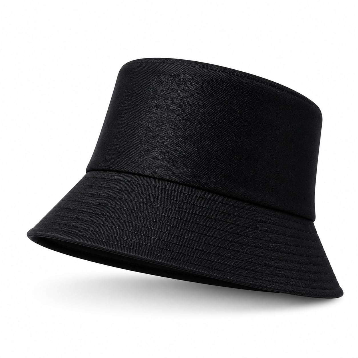 Truebuy Unisex Navy Bucket Hat Sun Protection Hat Lightweight Cotton Wide Brim Summer Hat For Men Women Packable Fishing Hiking Travel Festival Beach (Navy)