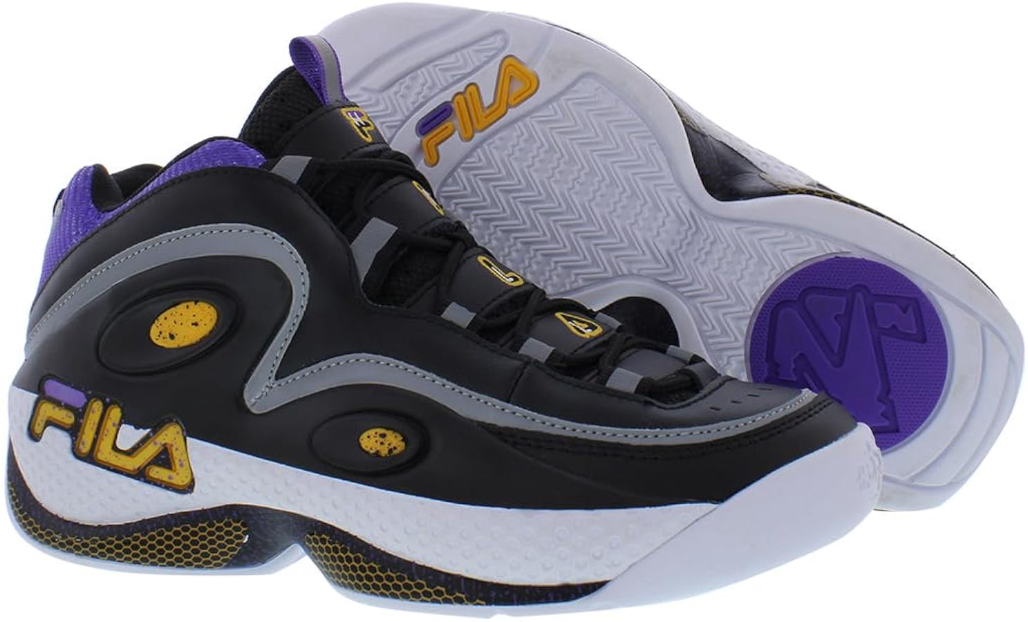 Amazon.com | Fila Men's Grant-Hill-3 Sneakers Black/Gold Fuse