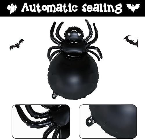 Miniatura 3 de Globos de aluminio de Halloween, globos de helio de aluminio 3D para Halloween, fantasma, araña, árbol de murciélago, calabaza, globos de Halloween
