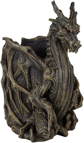 Miniatura 2 de Ebros Gift Fantasía medieval Bosque Árbol Ent Greenman Dendrítico Ramas Y Raíces Dragón Oficina Escritorio Lápiz Soporte De Lápiz Herramientas De