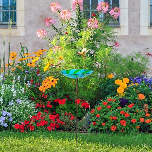 Mangeoire à oiseaux décorative et résistante en fer pour extérieur - 6