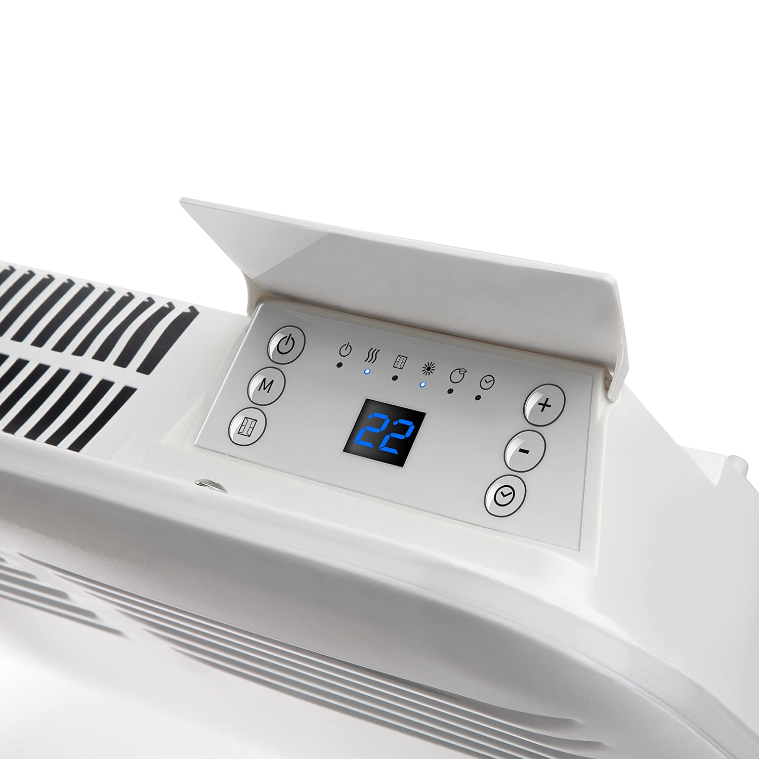 SUPRA QUICKFIX 1500 - Termoconvettore, convettore e radiatore elettrico, adatto per il bagno, programmabile, a muro o con ruote, temperatura regolabile, timer, display digitale, bianco