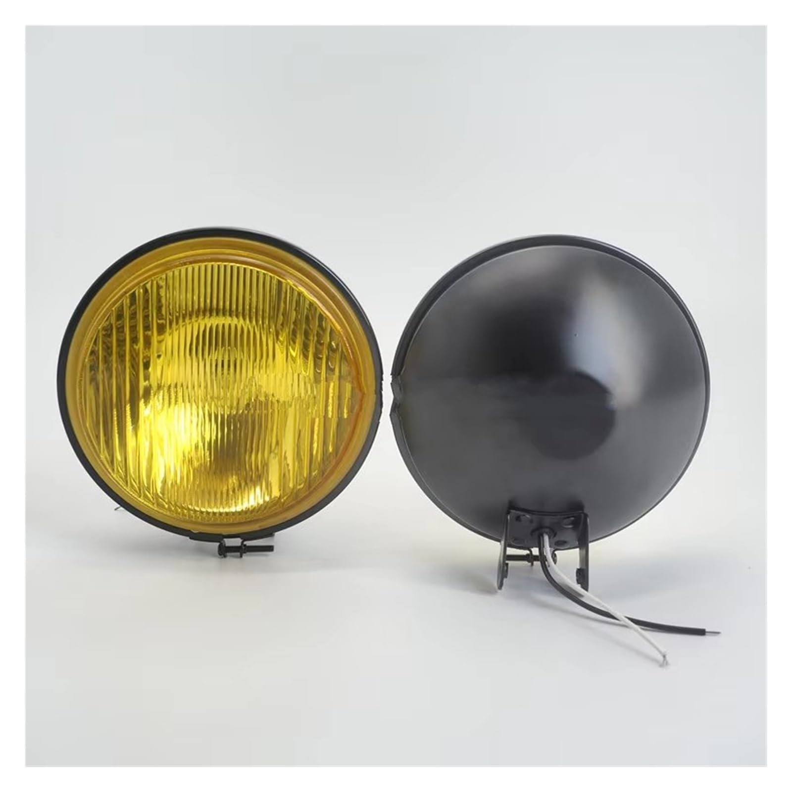 Faro anteriore Lampada Da Lavoro Alogena Da 2 Pezzi Da 6 Pollici 12V55W Per Camion Sportiva, Rotonda, Da Lavoro, Lampada Montaggio Universale(2PCS-Yellow)