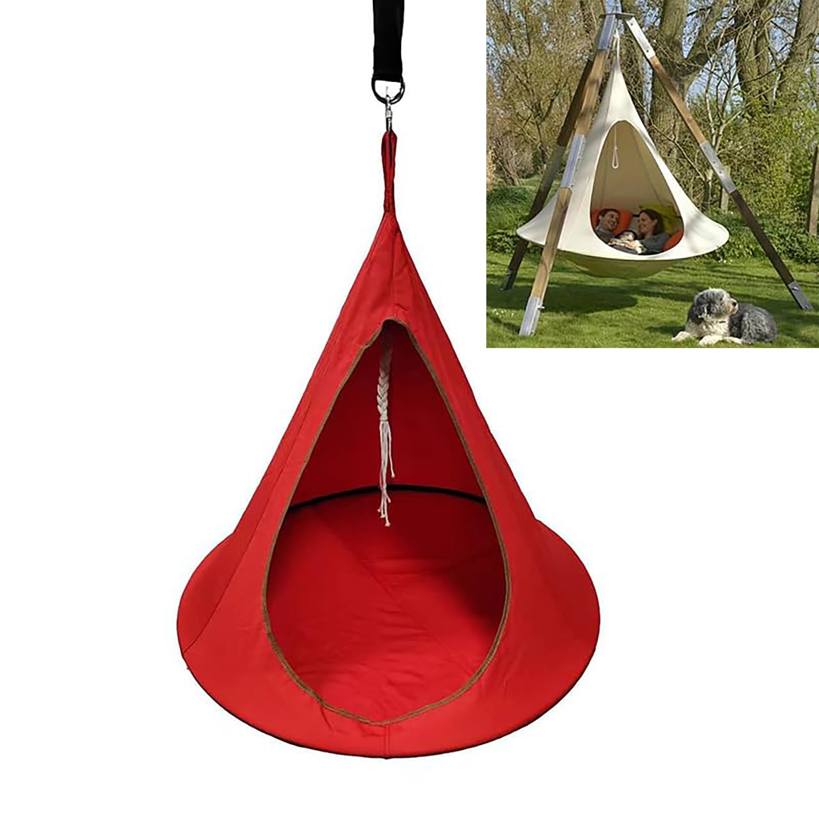 Chaise Suspendue Papillon pour un jardin relaxant et sans moustiques