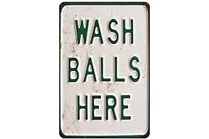 Chico Creek Signs Wash Balls Here Sign