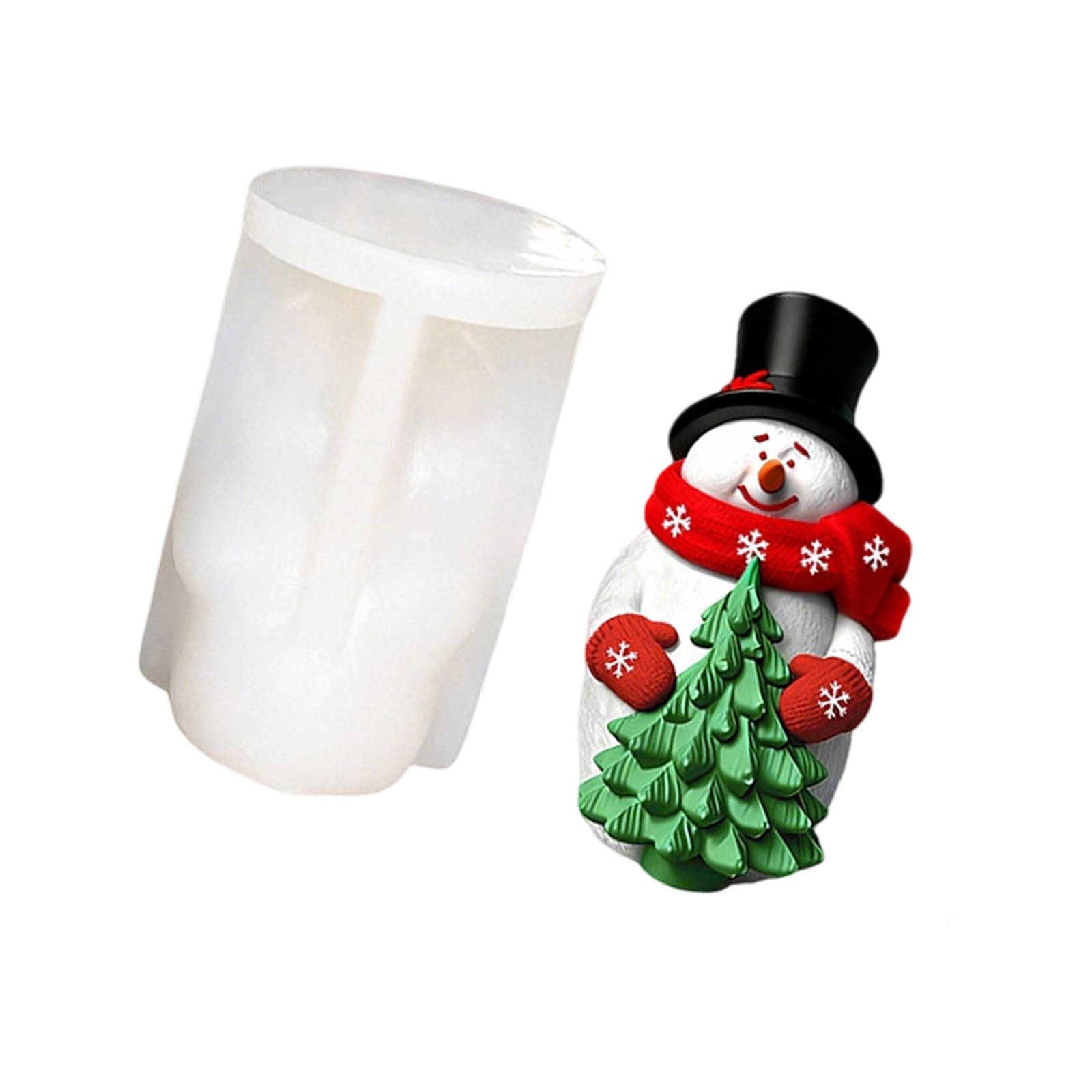 Kalttoy Holiday Snowman Silicone with Snowflake Accent for Enthusiasts and Craft Snowman Silicone