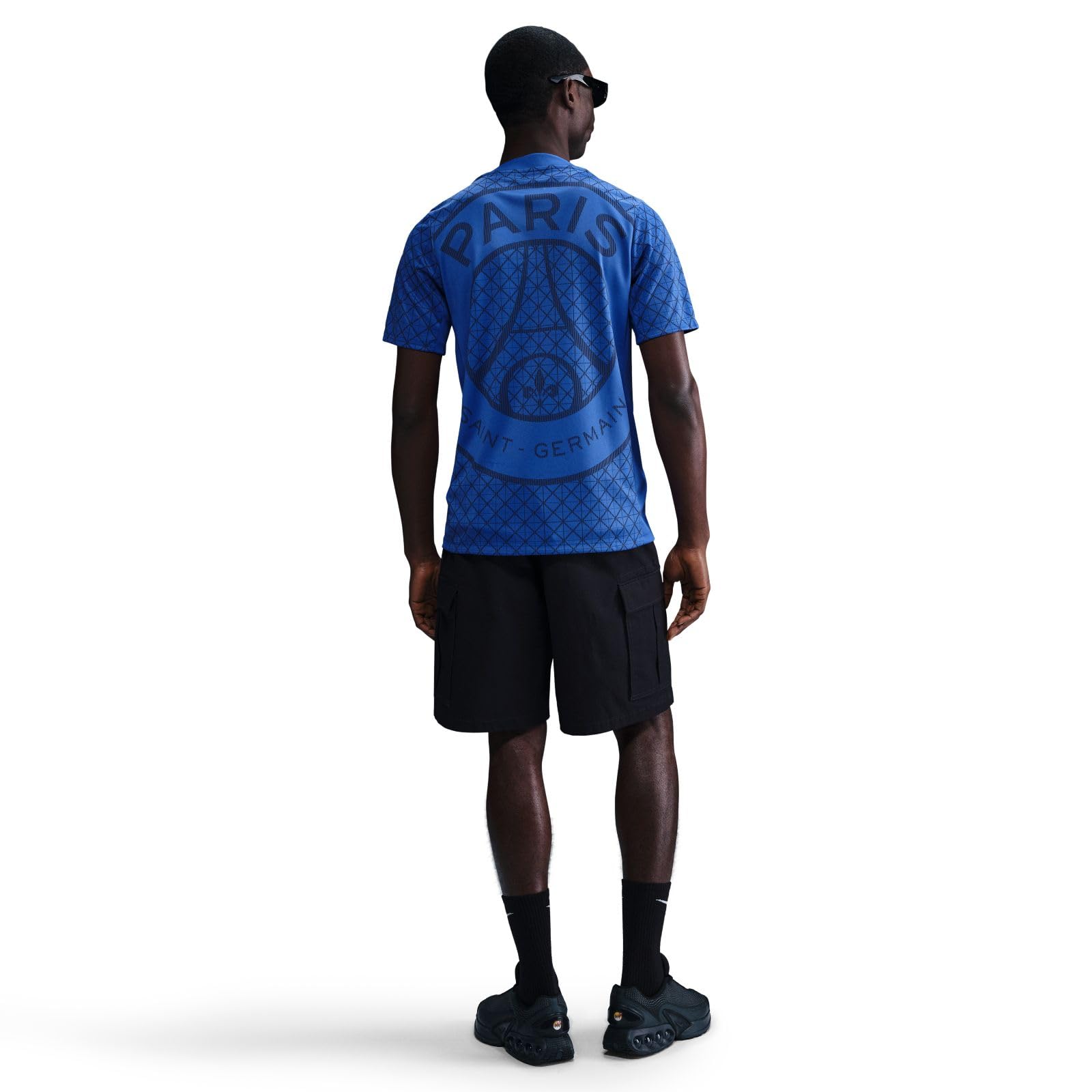Nike Paris Saint-Germain Academy Pro Domicile Haut de Foot À Manches Courtes D'avant-Match Nike Dri-fit pour Homme Maillot de Football Homme