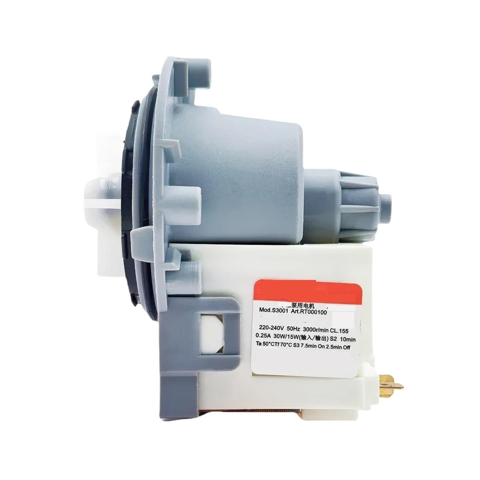 Hizon 1Pcs Washing Machine Drain Pump Motor,Compatible For Samsung, Dc31-30008D 220-240V 50Hz 30W/15W 3000R/Min Washer Drainage Parts