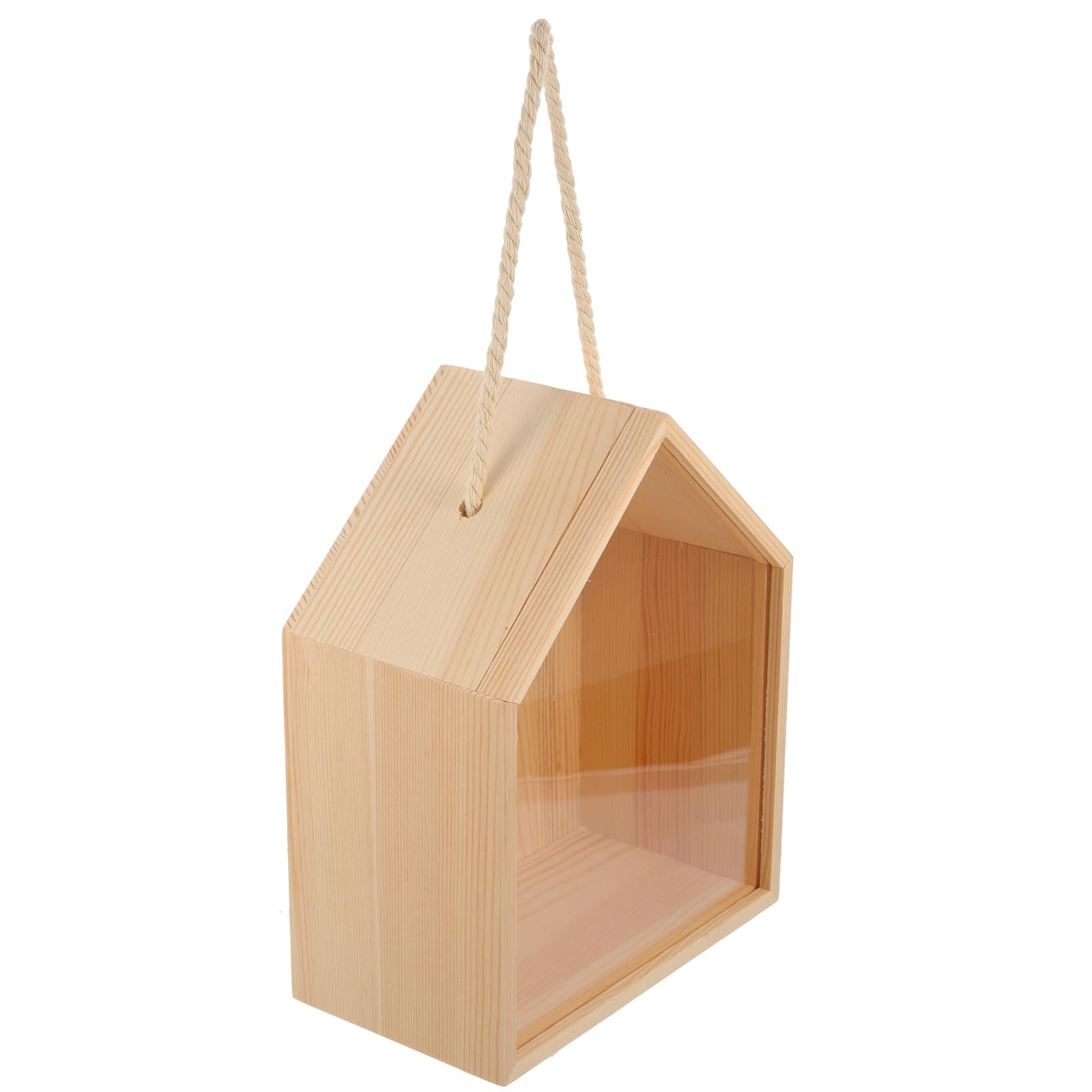 Scatola di Legno Forma di Casa Scatola per Bomboniere di Nozze Coperchio Contenitore per Dolcetti e Caramelle per Feste e Matrimoni
