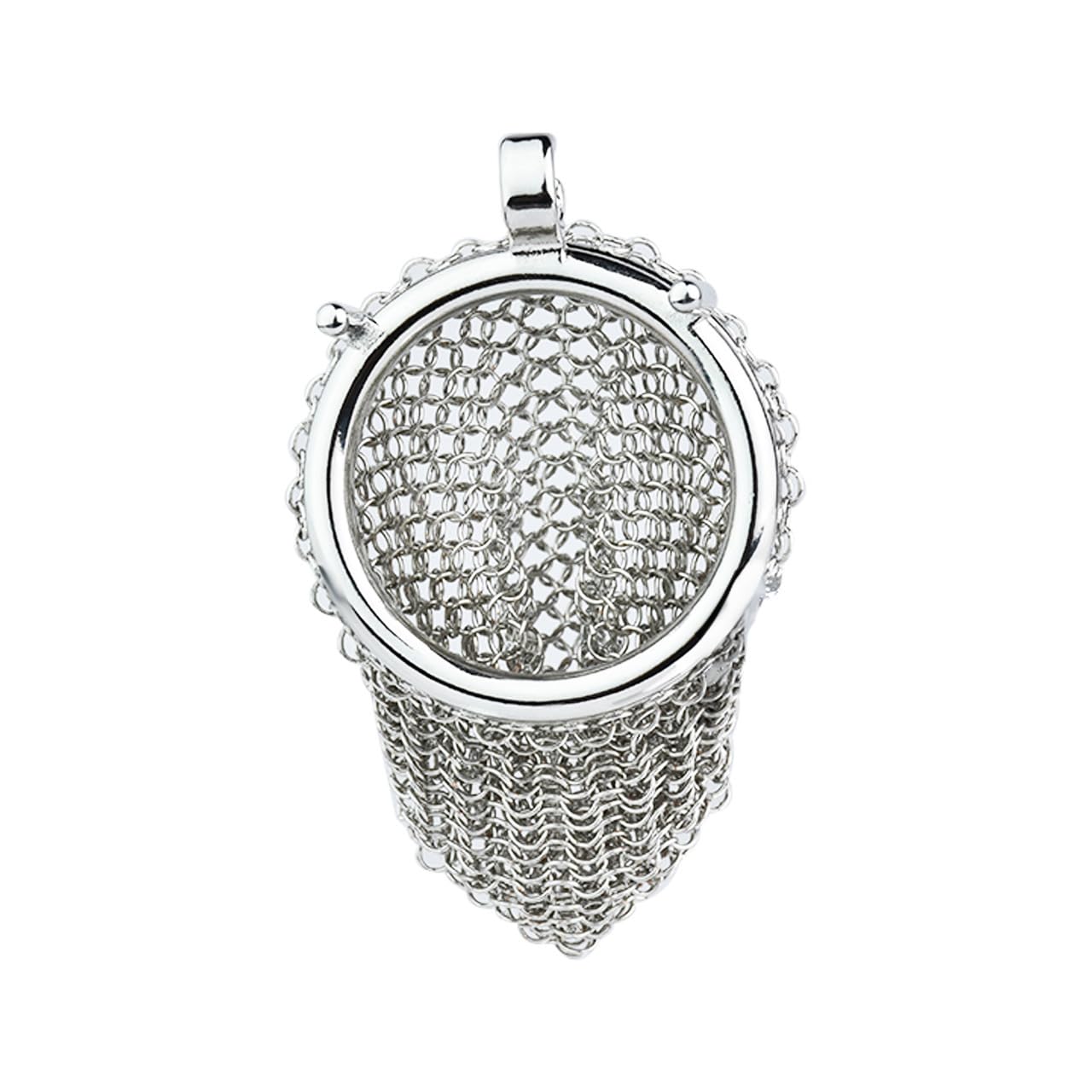AAKOMA Cage de chasteté ventilée en acier inoxydable avec chaîne en filet, dispositif de chasteté, facile à porter, jouets sexuels d'exercice pour pénis SM masculin adulte - Anneau circulaire 45 mm