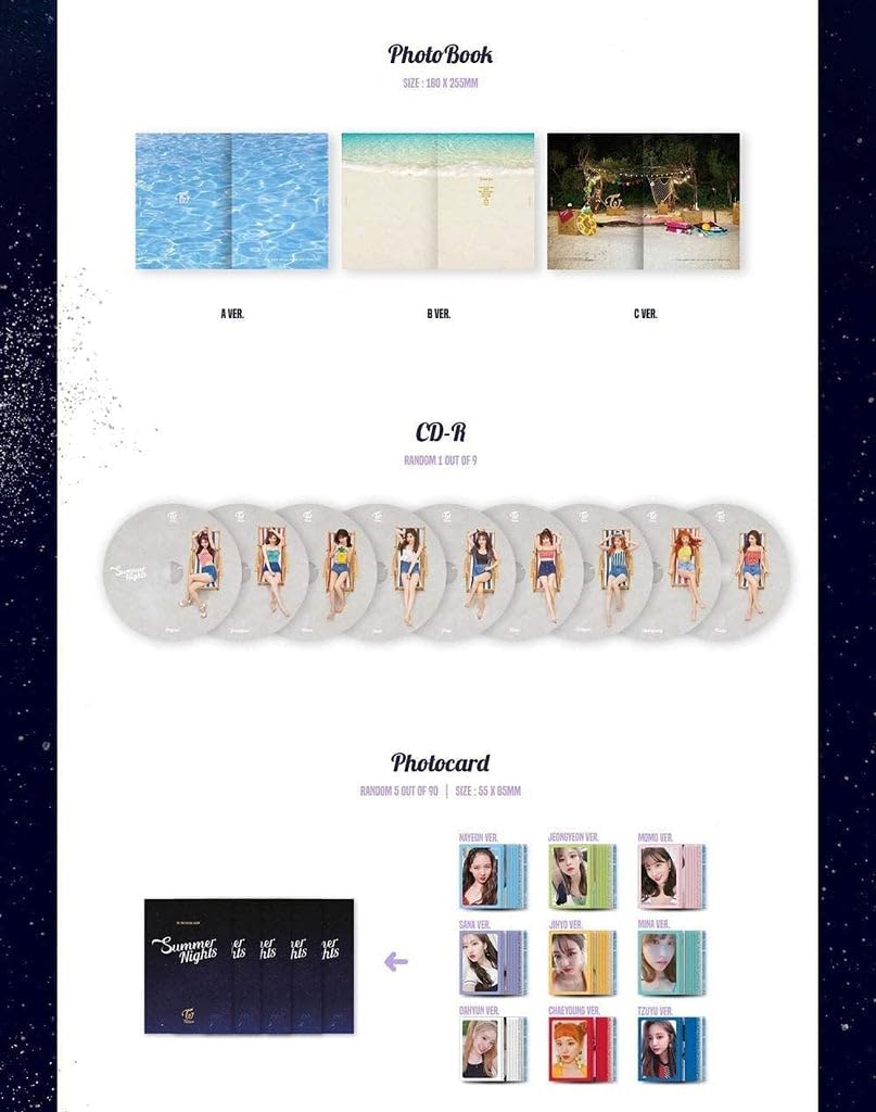 Twice - 2nd Special Album Summer Nights CD (3 versions SET)