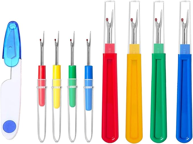 9 Pieces Colorful Seam Ripper Assortment 4 Big and 4 Small