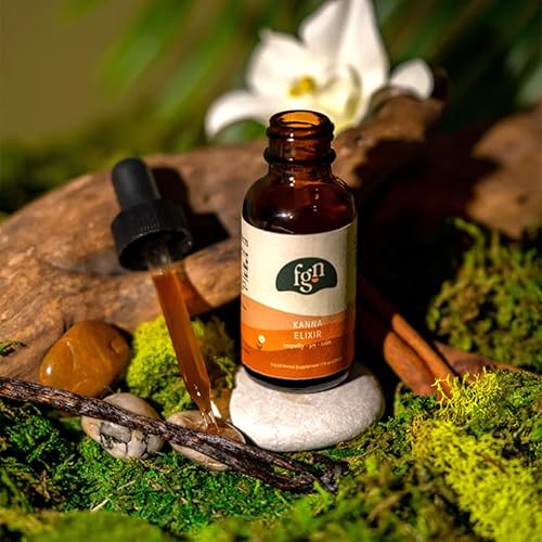 Miniatura 9 de fungtion Kanna Elixir Kanna sudafricano, Chaga orgánica, reishi, valeriana, mezcla de adaptógenos, tintura líquida, (1.0 fl oz)