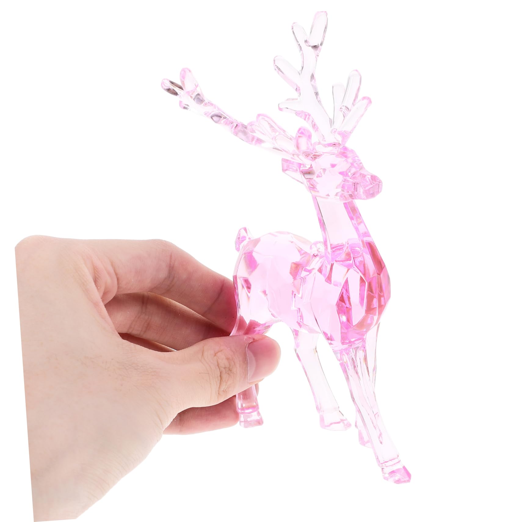 PRETYZOOM 10 Uds Adornos De Alce De Navidad De Cristal Acrílico Transparente Adornos Colgantes DIY 2 Uds Decoración De Árbol De Navidad Decoraciones para Árboles De Navidad Adorno De Alce