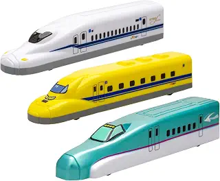 オンダ(Onda) プルバック新幹線 電車 N700S ドクターイエロー はやぶさ 3種 セット おもちゃ 電池不要 電源不要 すぐ遊べる 3才以上