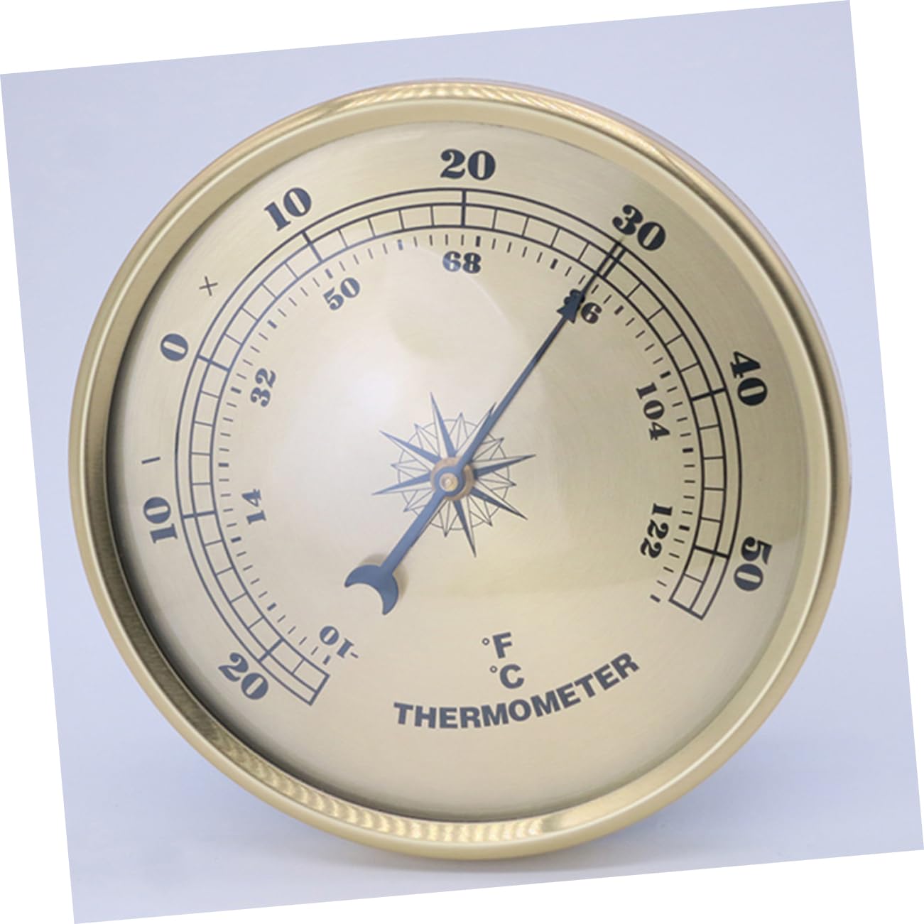 UKCOCO 5pezzi Termometro Digitale Rotondo Metallo Per Esterni Misuratore Di Temperatura Pratico e Leggero Con Display Per Uso Domestico e Industriale