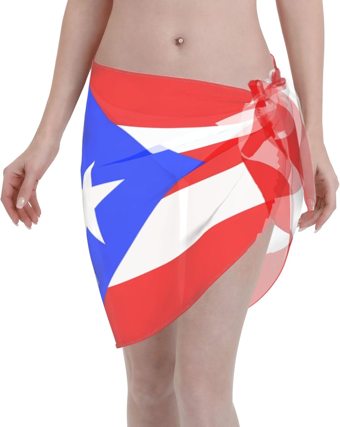 Country Flag Sarong Wraps for Women Patriotic Swimwear Cover Ups Summer Beach Suit Bathing Wrap Swimsuit