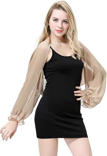 Women Chiffon Long Sleeve Cardigan Soft Lady Blouse Thin Shrug Light Beach Cover-up