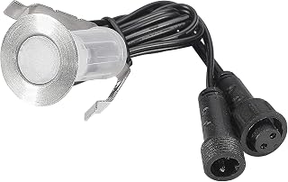FVTLED Low Voltage LED Deck Light Kit Super Mini Stainless Steel Waterproof IP67 Recessed Wood Decking Yard Garden Patio Stairs Landscape (20pcs, Warm White)