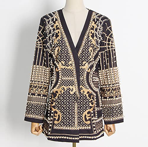 Women's Suit Blazer Jacket for Party Dinner Prom,Outfits Wedding Party Dress Long Sleeve V-Neck Office Work Jacket3