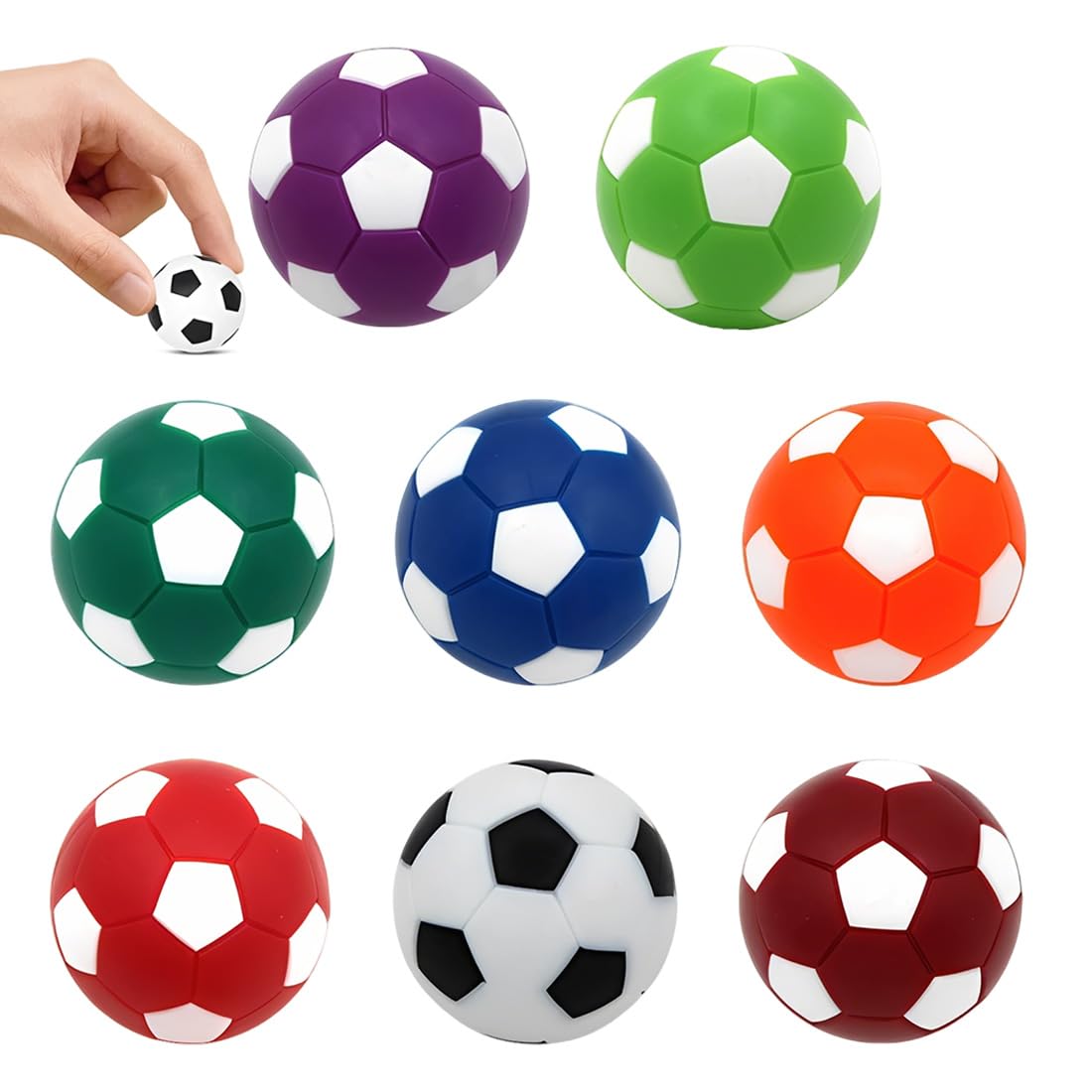 Palline Calcio Balilla 8 Set, Biliardino Da Tavolo 28Mm, Mini Piccole Palle Ricambio Per Accessorio Gioco Tavola Biliardino, Per Amici, Famiglia, Bambini E Adulti, Aumenta Il Divertimento