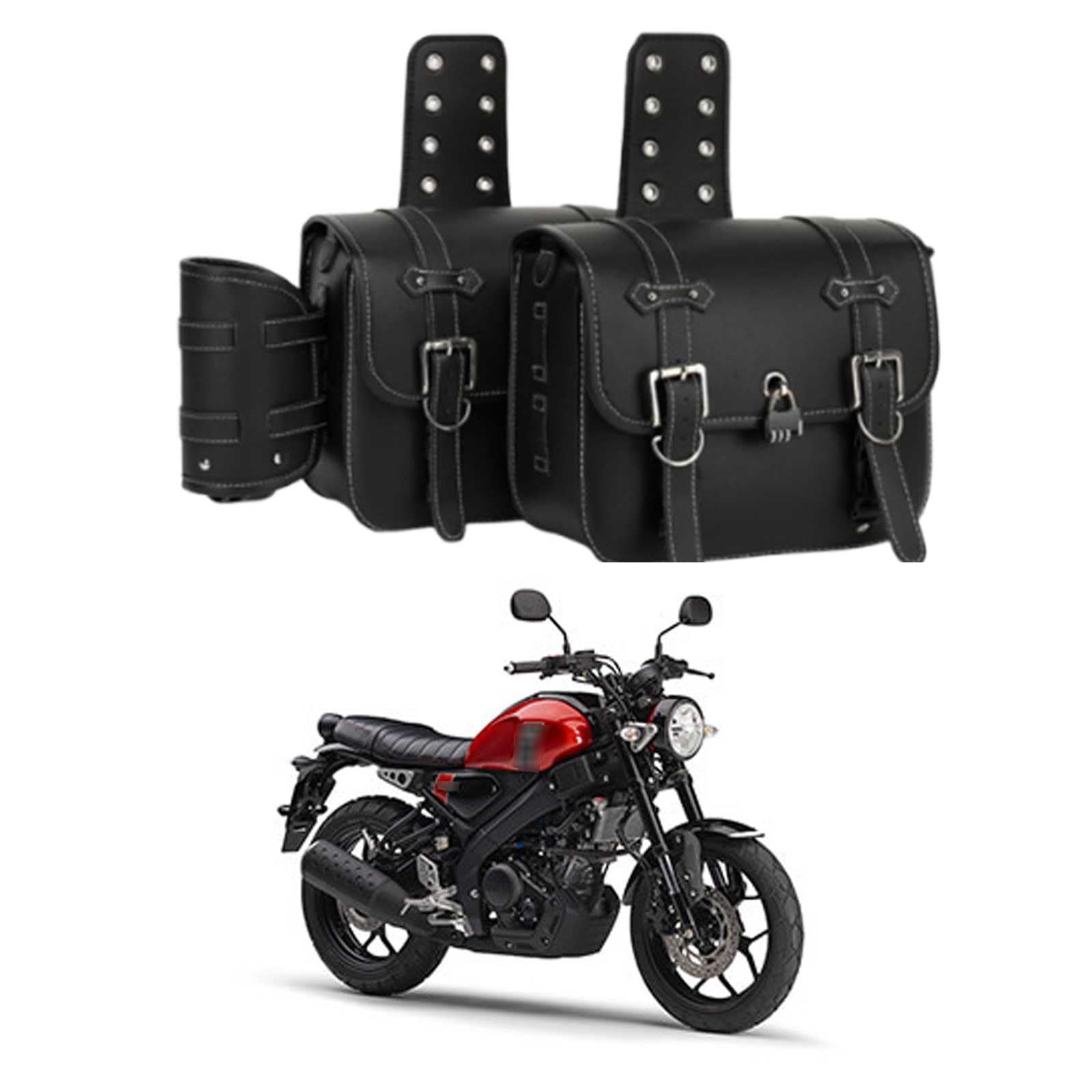 Amazon | バイク サイドバッグ に適用 ヤマハ FZ-X/XJ400/トリッカー 