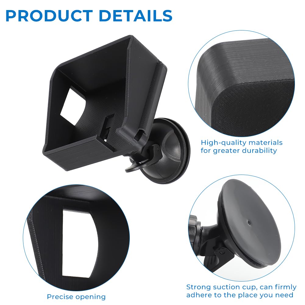 WIKIBB Windshield Suction Cup Mounting Bracket Screen Suction Cup Mount with Sun Visor for Holley EFI Terminator X and Sniper