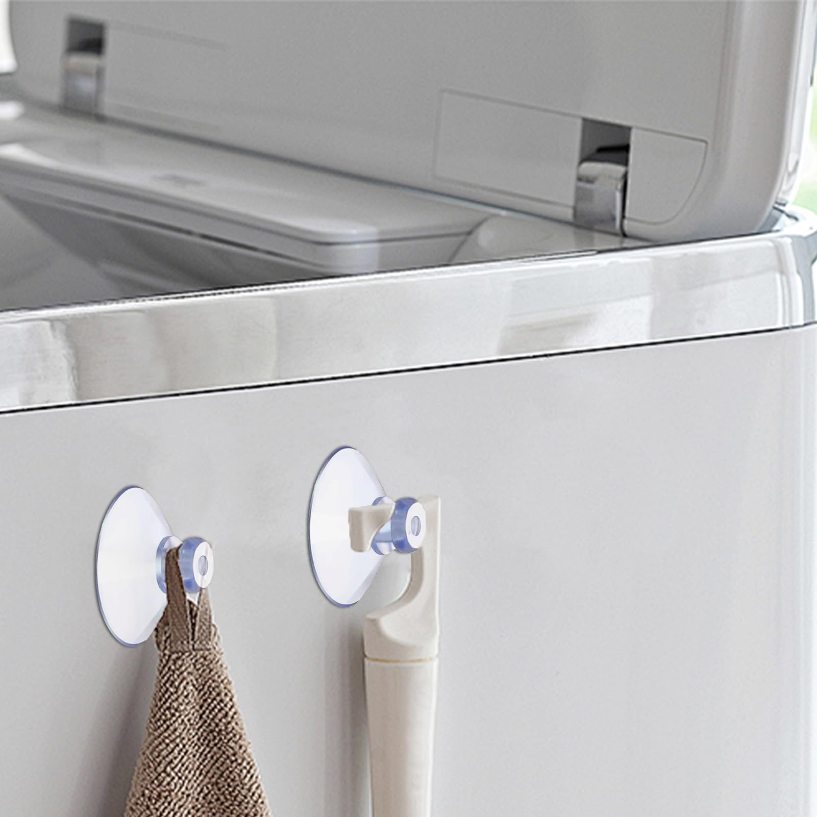 Ventosas Transparentes de PVC 30mm 10 Piezas para Cristal Baño Armario