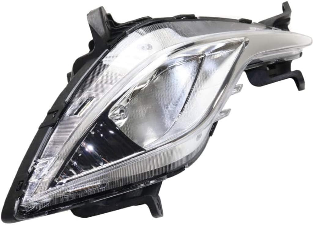 CarLights360: For Hyundai Sonata Fog Light Assembly 2011 2012 2013 2014 2015 Passenger Side w/Bulbs Hybrid DOT Certified For HY2593151