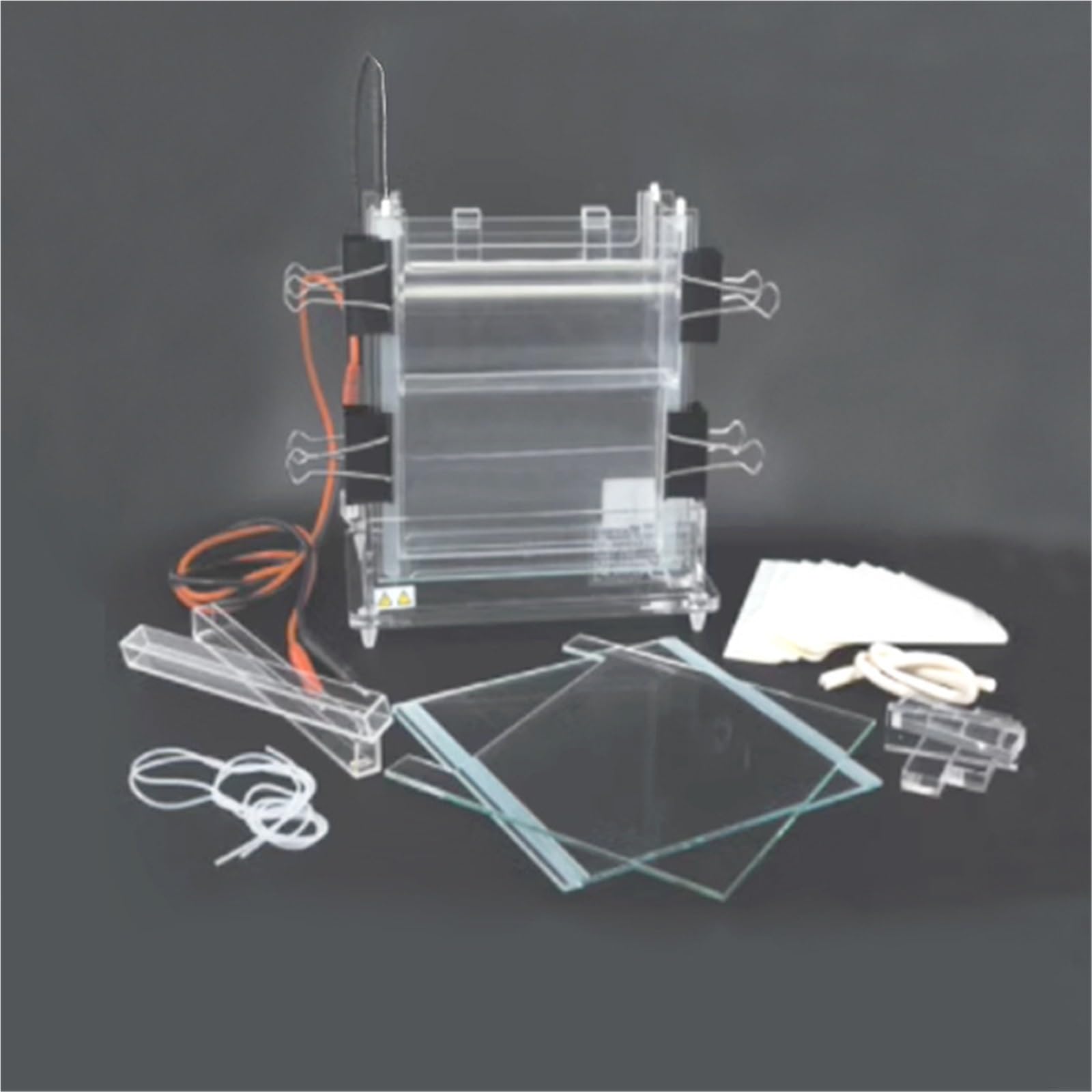 Dispositivo de electroforesis, Equipo De Electroforesis Las Bandas Del Tanque Investigación Científica Laboratorio Doble Vertical DYCZ-24A Son Claras Herramientas de experimento