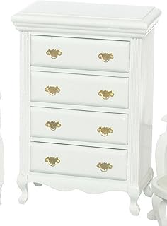 Dollhouse Miniature 1:12 Scale White Chest #T5672