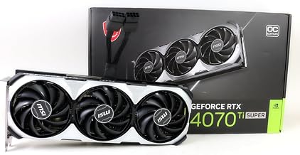 MSI Gaming RTX 4070 TI Super 16G Ventus 3X OC Graphics Card (NVIDIA RTX 4070 Ti Super, 256-Bit, Boost Clock: 2655 MHz, 16GB GDRR6X 21 Gbps, HDMI/DP, Ada Lovelace Architecture) (Renewed)