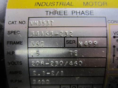 Miniatura 4 de BALDOR ELECTRIC Motor GP,12 HP,3,450 RPM,230460V,56C