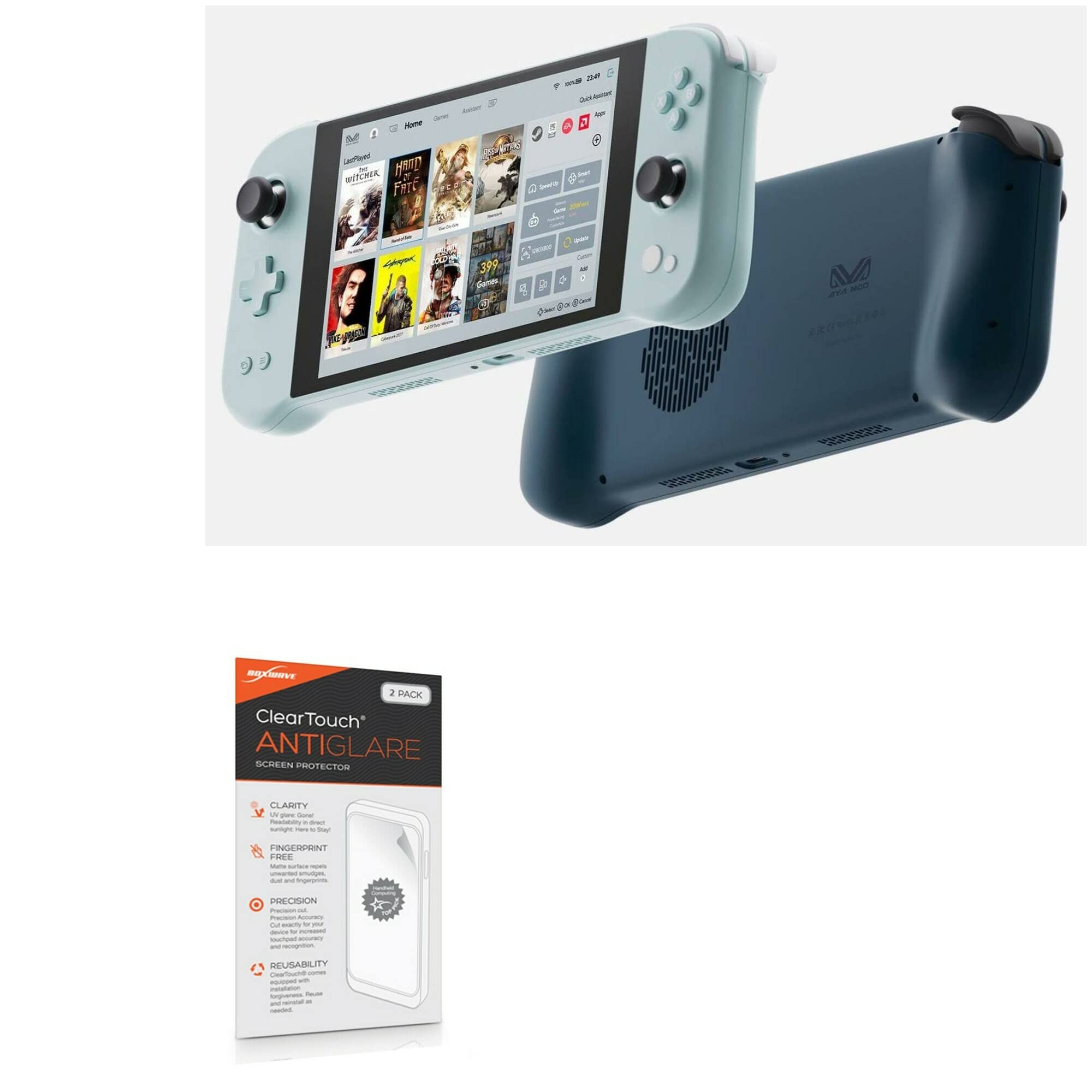 BoxWave Anti-Glare Screen Protector For Ayaneo Slide - 2-Pack Matte Film Anti-Fingerprint